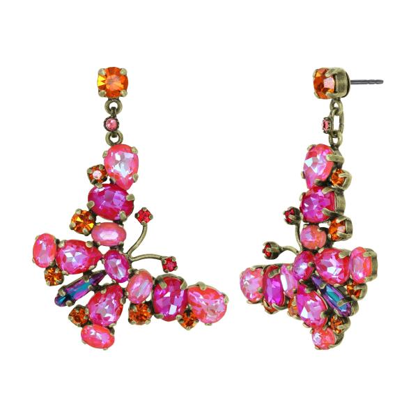 Red - Butterfly Dance - Konplott earrings